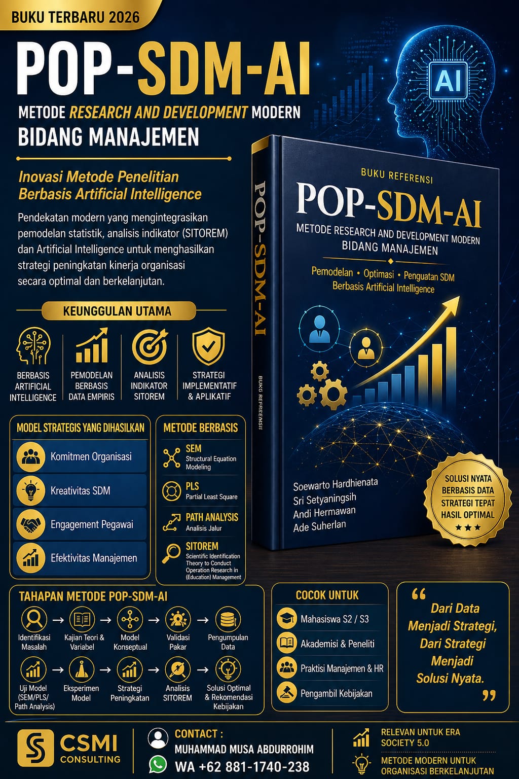ARSIP BROSUR BUKU POP SDM AI R dan D MODERN BIDANG MANAJEMEN